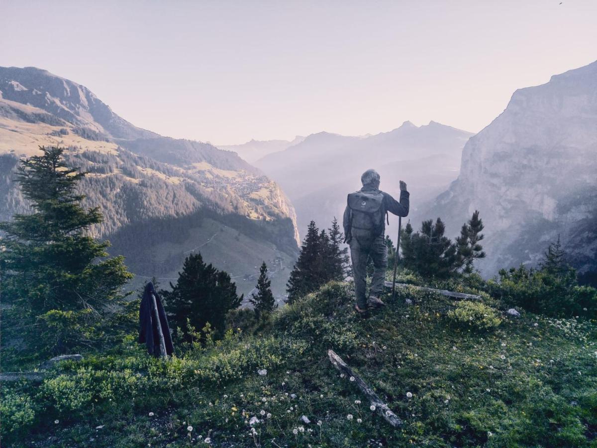 Mountain Hostel Gimmelwald Wengen Eksteriør bilde