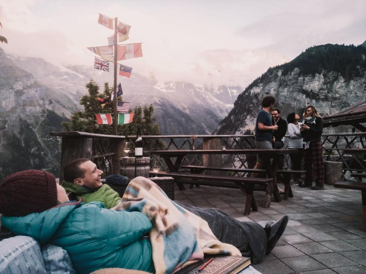 Mountain Hostel Gimmelwald Wengen Eksteriør bilde