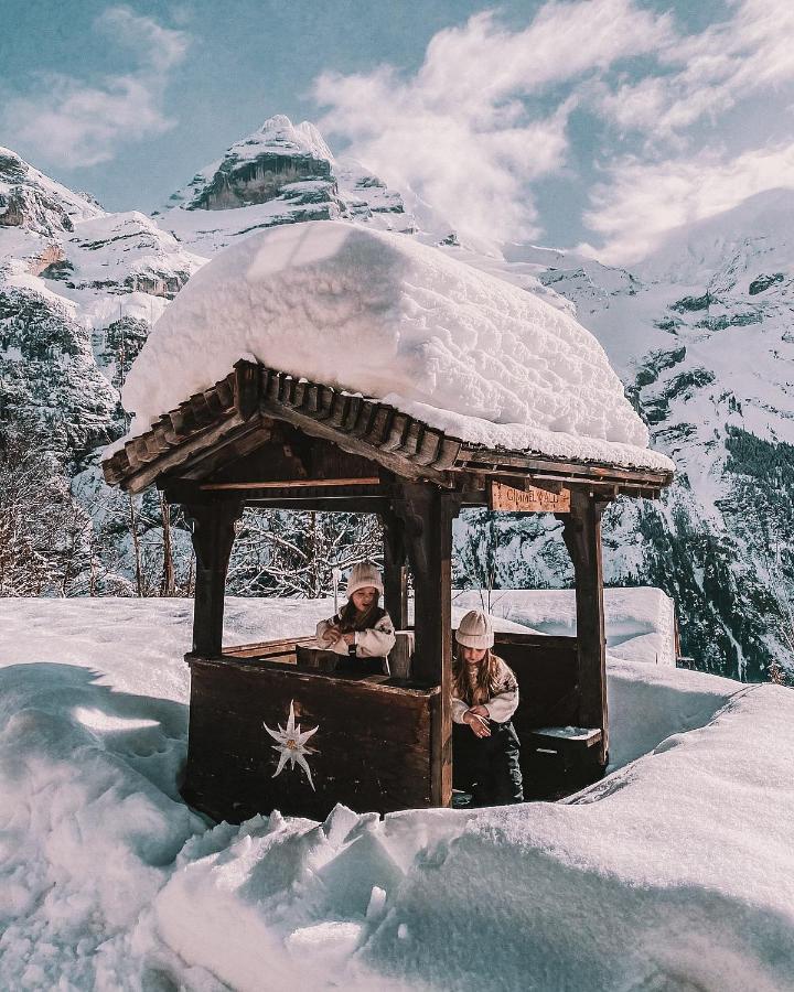 Mountain Hostel Gimmelwald Wengen Eksteriør bilde