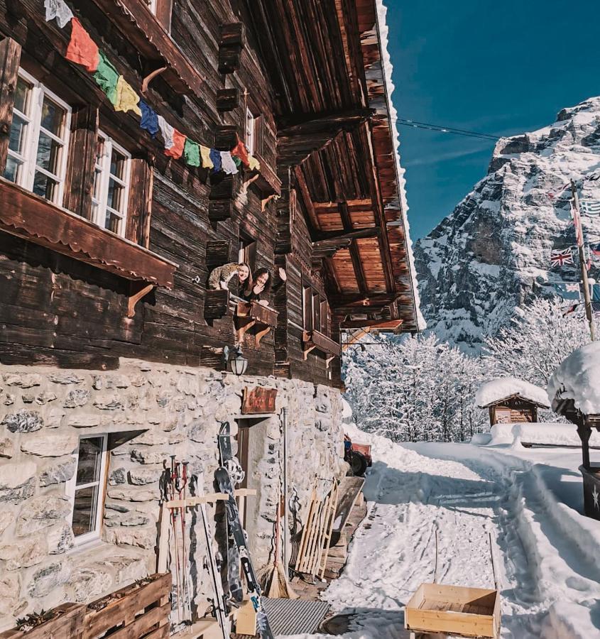 Mountain Hostel Gimmelwald Wengen Eksteriør bilde